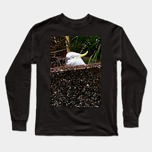 The Cockatoo Takes a Peek! Long Sleeve T-Shirt